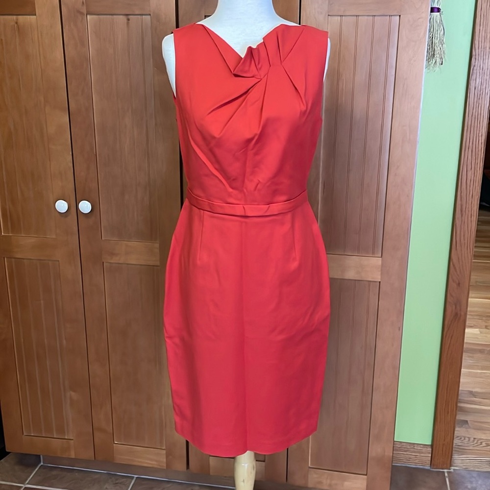 Elie Tahari red sleeveless dress. Size 8.